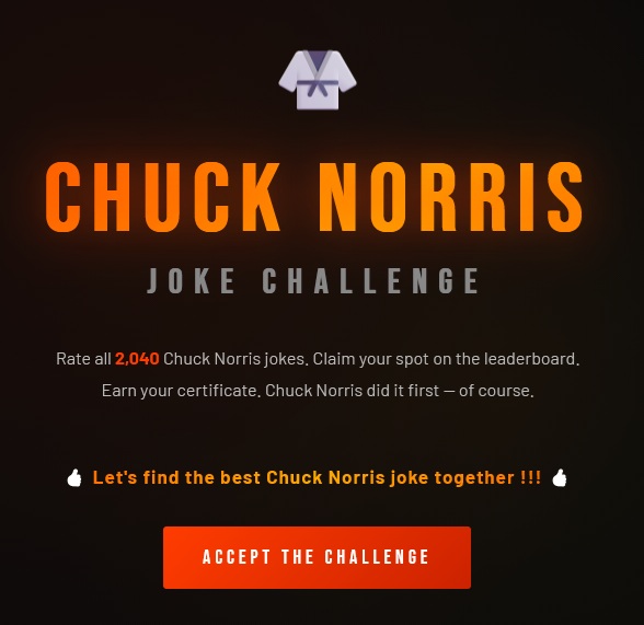 Chuck Norris Joke Challenge